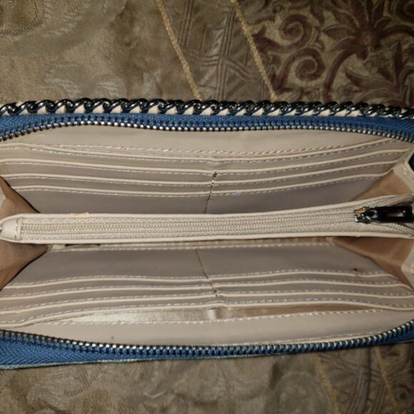 GUC - Blue Denim Guess Handbag + Matching Wallet - Picture 14 of 15